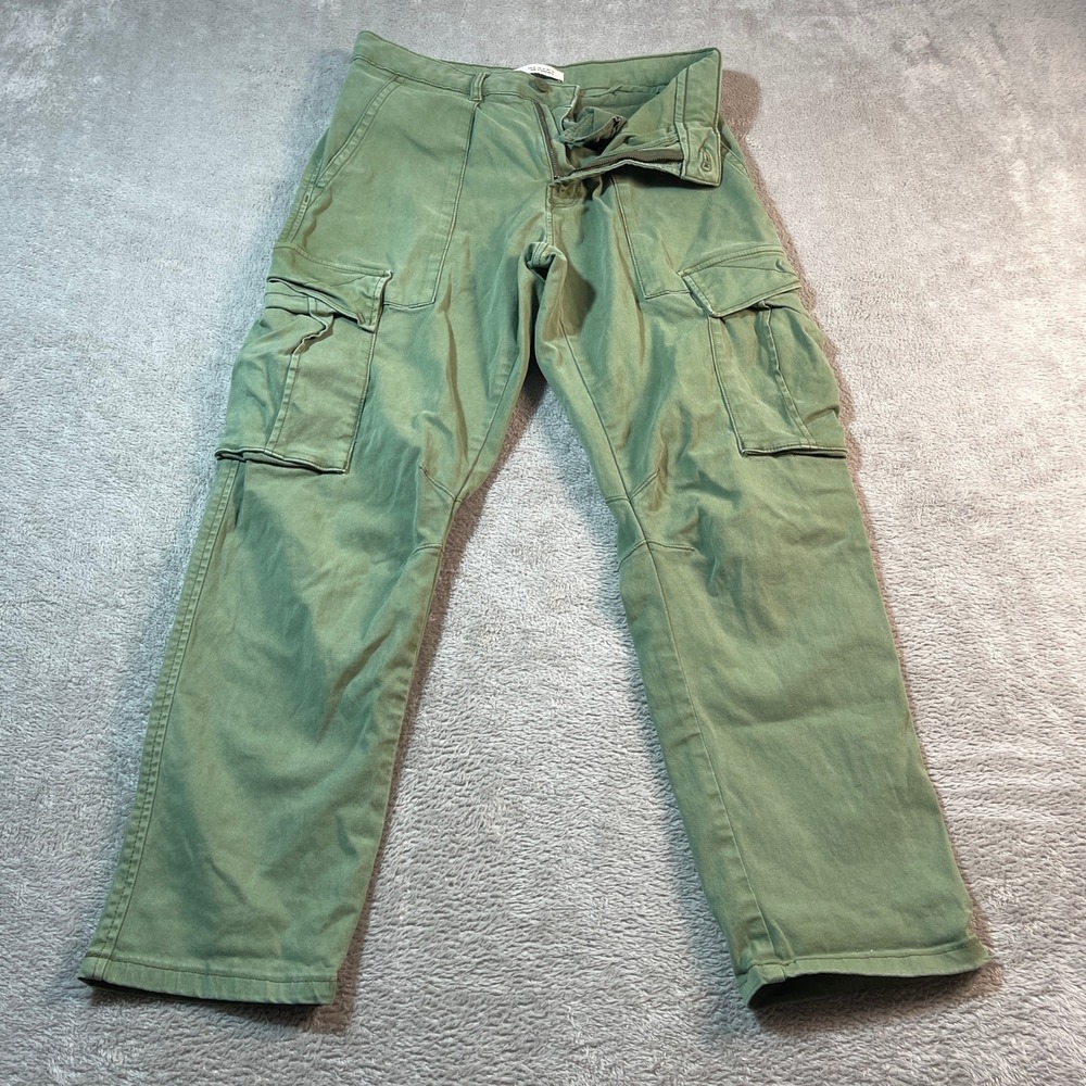 Zara Olive Green Cargo Pants Casual Utility Style Women's Size 30 Outdoorsy